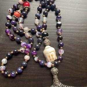 Amethyst Buddha Mala